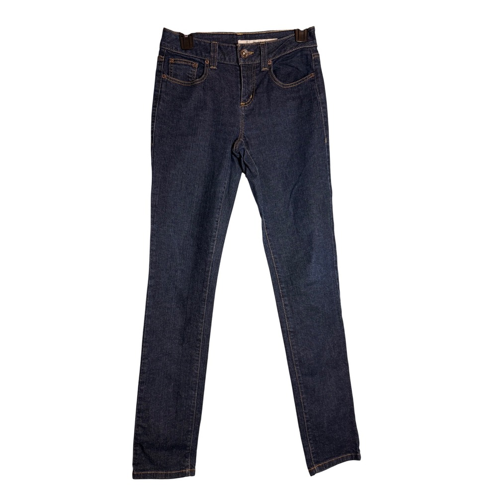 DKNY Jeans Womens Size 2R Skinny Dark Wash Denim Blue Jeans Stretch Medium Rise